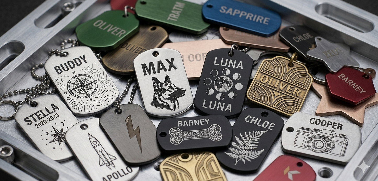 Laser Engraved Dog Tag